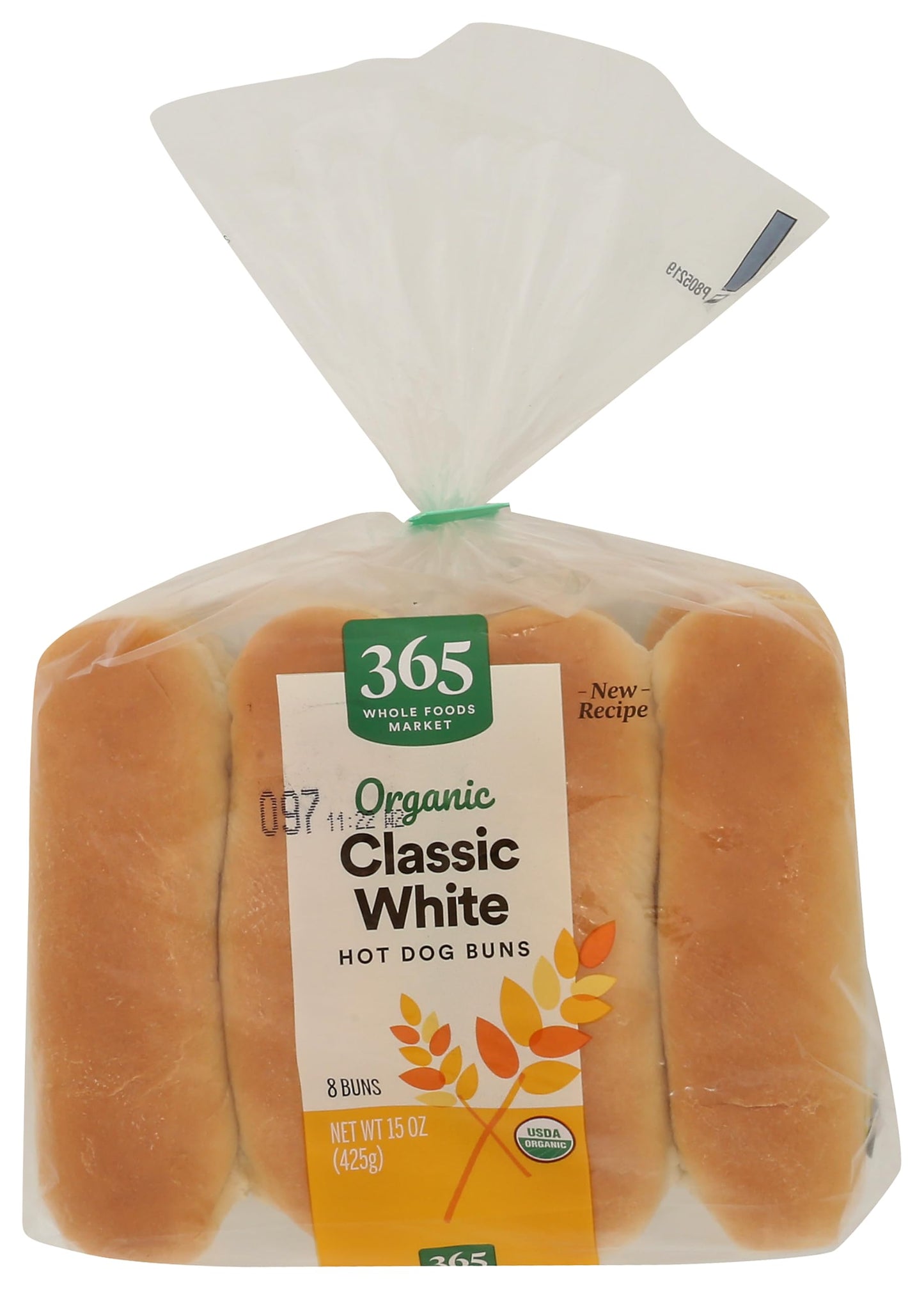 365 by Whole Foods Market Organic White Hot Dog Buns, 15 OZ