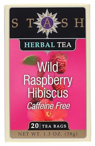Stash Tea Wild Raspberry Hibiscus tea - 20 Count (Pack of 1)