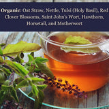 Birth Song Botanicals Woman’s Wisdom Hormonal Balance Tea for Women | Organic Menopause & PMS Tea | Hormone Balance Herbal Blend with Tulsi, Red
