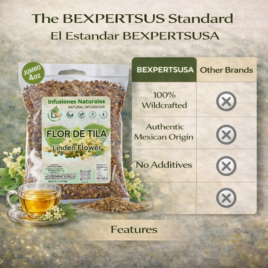 Tila Seca Herbal Tea (4 oz) - 100% Natural Linden Flowers & Leaves (Ternstroemia lineata) - Traditional Relaxation & Nightly Comfort - Wildcrafted