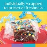 Congrats Brownies Gift Basket Chocolate Brownies Congratulations Large Food Gift Individually Wrapped For Men Women Package | Nut Free | Kosher