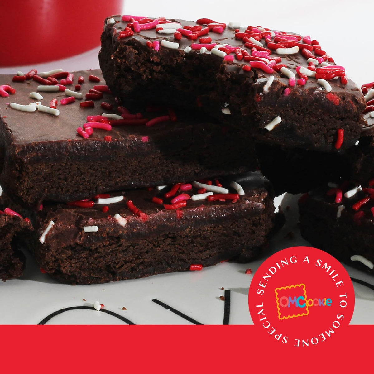 Val Day Brownies Cookies Gift Basket Chocolate Brownies Valentines