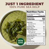 Kelp Powder 0.22 LB (28 Servings) - Pure Dried Superfood, Easy Mix, Sugar Free - Antioxidant Rich for Smoothies, Baking & Drinks - Non-GMO Gluten-Free