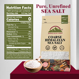 Himalayan Chef Sea Salt, Coarse Grains, 192 Ounce - All Natural and Hand Harvested Unrefined Salt, Gluten Free, Non-GMO Seasoned Salt, 48 Ounce/Each