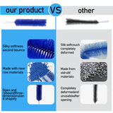 4 Pcs Fan Cleaner,Bendable Fan Duster,Comes with a Small Dusting Brush,Fan Brush,for Cleaning,Dust-Removing,Fan Cleaning Brush Suitable for Floor