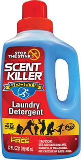 Scent Killer Sports Laundry Detergent for Smelly Clothes - Active Wear Laundry Detergent and Odor Eliminator - Deep Cleaning Sports Detergent