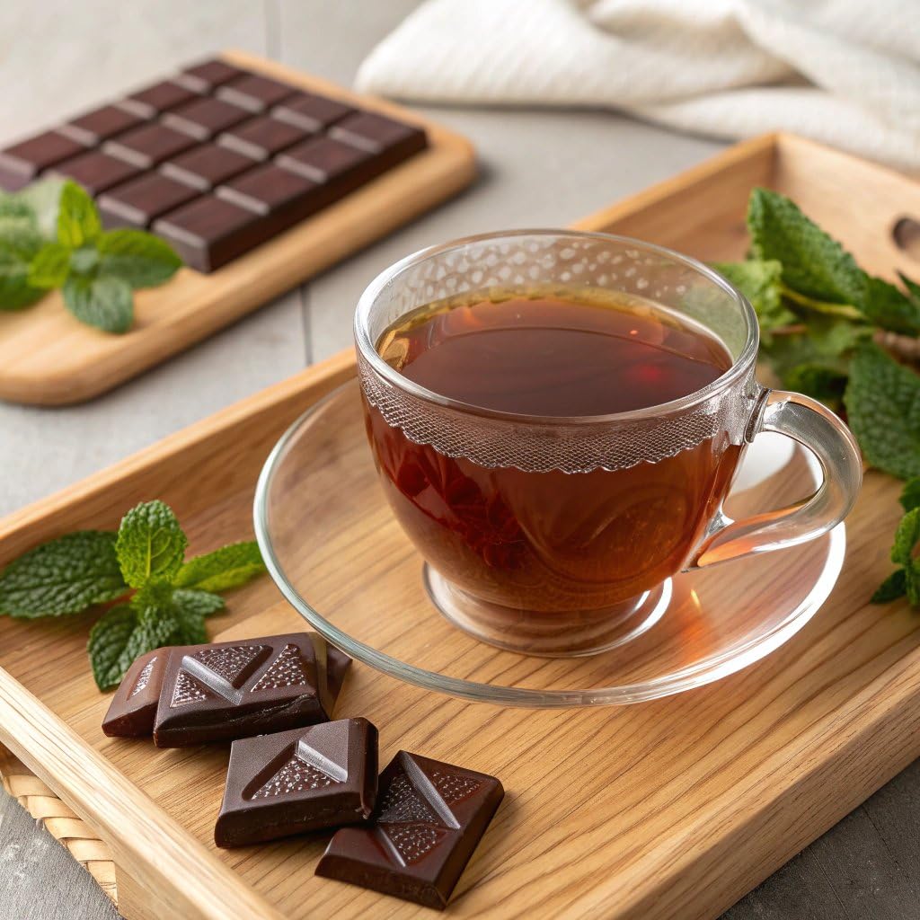The Republic of Tea - Peppermint Cuppa Chocolate Tea Bags, Low-Caffeine, 36 Servings