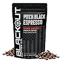 Blackout Coffee Pitch Black Espresso Whole Bean Coffee - Extra Dark Roast, European-Style, Powerfully Bold - Freshly Roasted 12oz Bag.