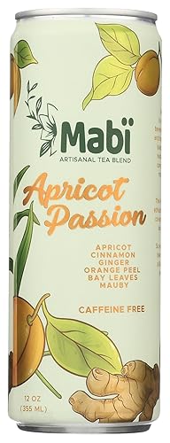Mabi Artisanal Tea Apricot Passion Cold Brewed Spiced Herbal Tea Blend 12pk