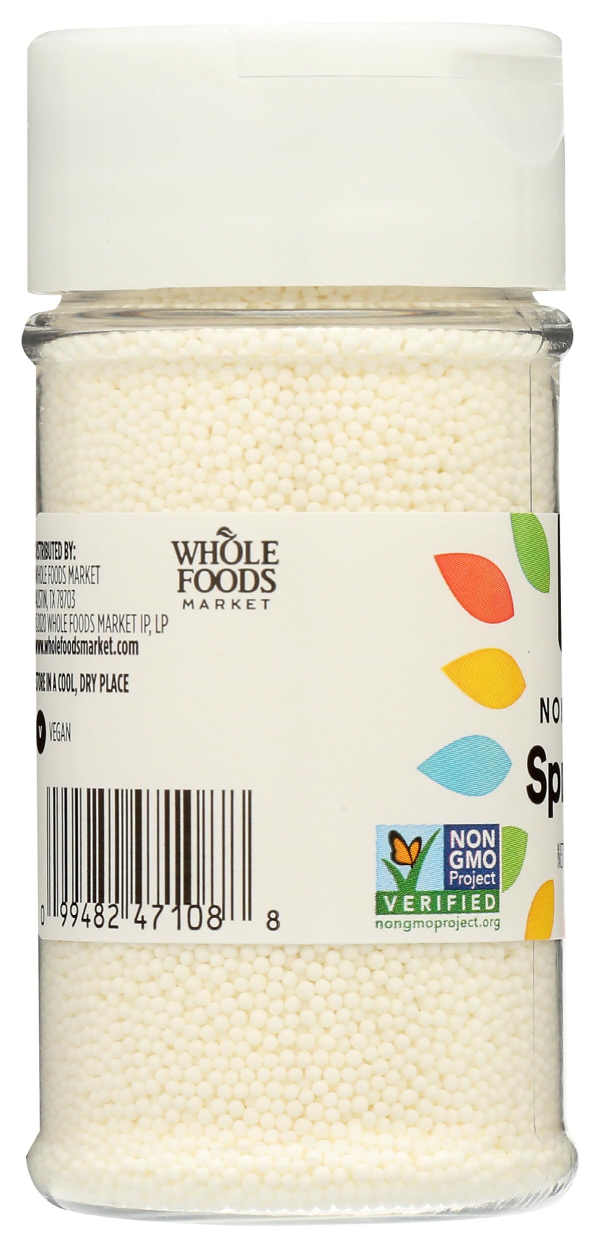 365 by Whole Foods Market, White Nonpareils Sprinkles, 3.15 Ounce
