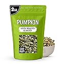 Oh! Nuts Pumpkin Seeds - Roasted Salted - 2 lb - No Shell Pepitas - Packed in New York Zip-Seal Bag for Exceptional Freshness