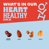 Orchard Valley Harvest Heart Healthy Blend, 1 Ounce Bags (Pack of 8), Almonds, Cranberries, Walnuts, and Chickpeas, Gluten Free, Non-GMO, No