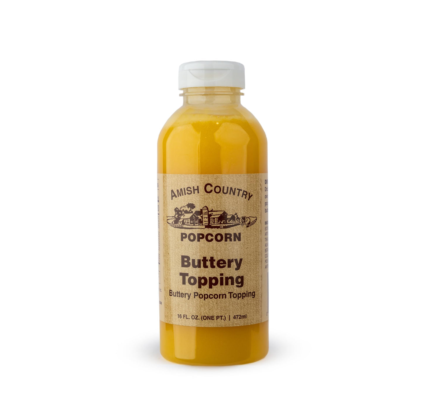 Amish Country Popcorn | Buttery Popcorn Topping | 16 oz Jar | Old Fashioned, GMO Free and Gluten Free (16 oz Jar)