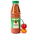 Bertie's Original Pepper Sauce (17 Oz/500ml) | Great Flavour And Heat | Made With Fresh Trinidad Moruga Red And Scotch Bonnet Yellow Peppers | Tastes