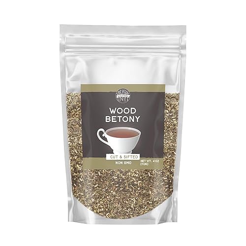 Birch & Meadow 4 oz of Wood Betony, Cut & Sifted, Non GMO