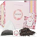 Little Red Tea House English Breakfast Tea for Health & Wellness | Black Tea Bags | Pyramid Tea Infusers Presentation Box Tea Gift Set | For Tea