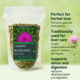 Tu Salud Plus 4oz Milk Thistle Liver Detox Supplement - Cardo Mariano Extract for Liver Cleanse, Supports Healthy Liver Function and Detoxification