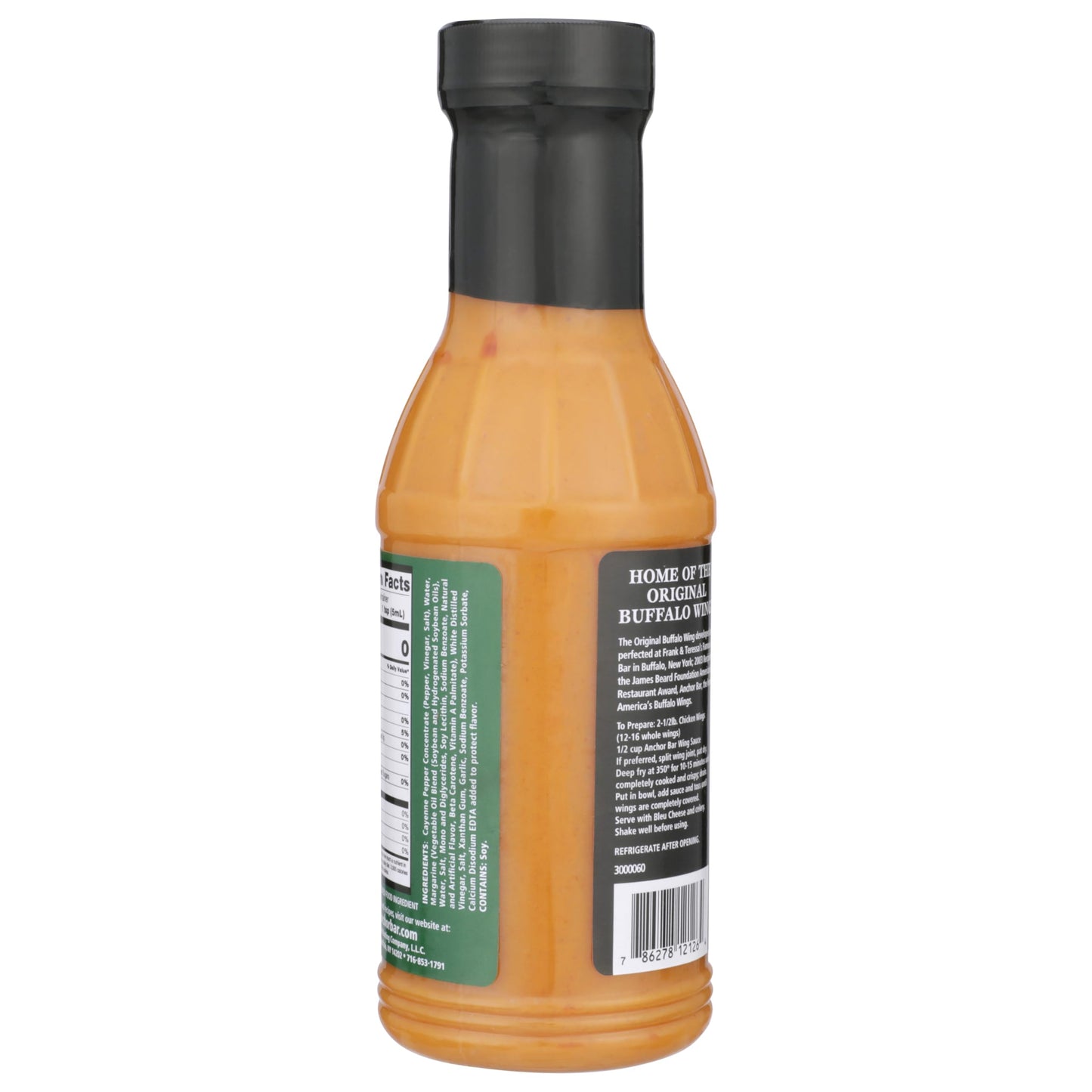 Anchor Bar Original Buffalo Wing Sauce, Medium Recipe, 12 fl oz | Authentic Buffalo Wing Sauce | Classic Tangy & Spicy Condiment for Wings, Chicken