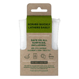 Scotch-Brite Greener Clean Non Scratch Scrubber: 2.6 in. x 4.1 in. x 0.7 in. / 3-Pack (White)