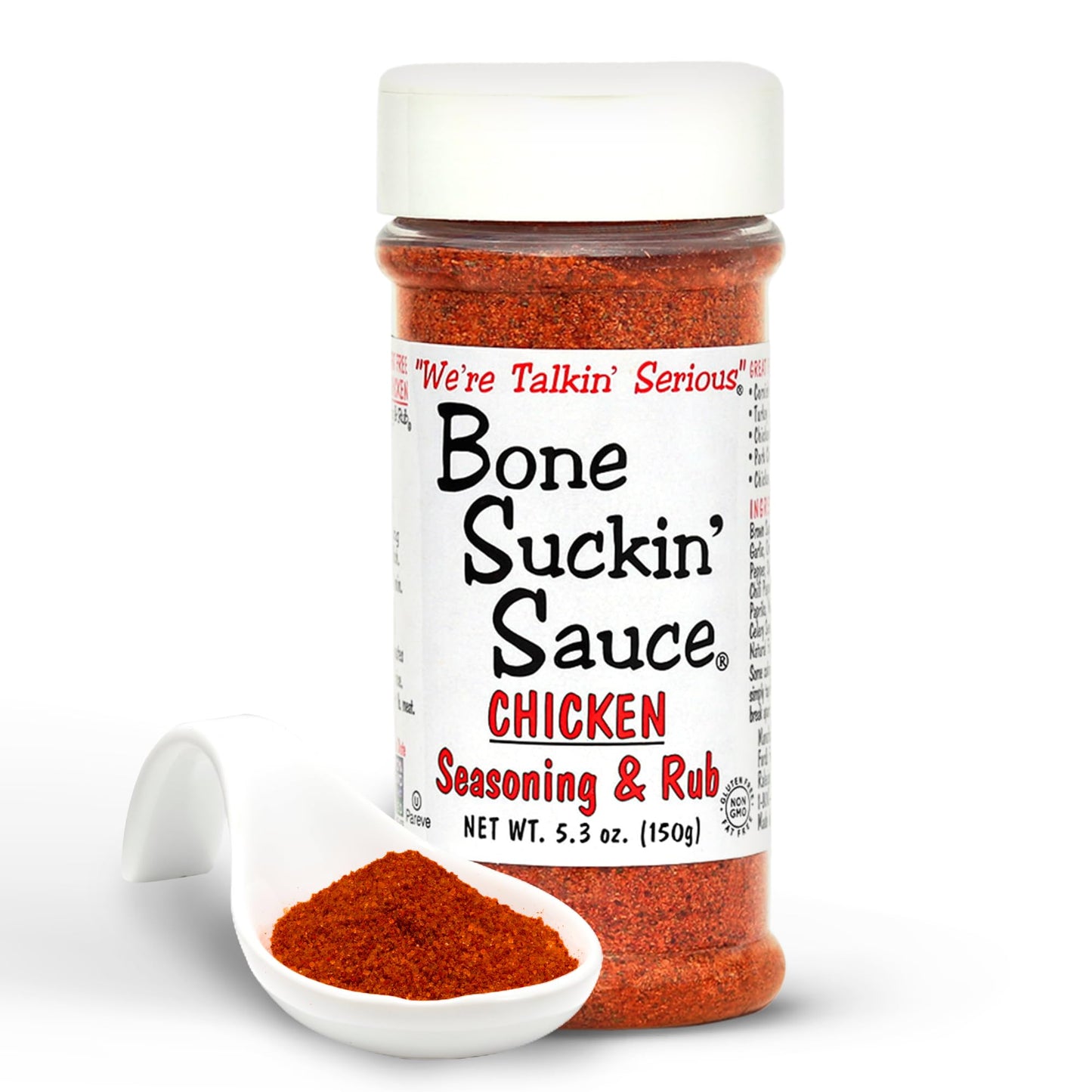 Bone Suckin' Sauce Chicken Seasoning & Rub with Garlic & Sage, Perfect for Chicken, Turkey, Other Poultry, Fish - Brown Sugar, Garlic, Onion, Spices