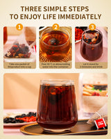 Kidney tea formula Ginseng Six Treasure Tea?Chinese Herbal Tea?Natural Organic Kidney Cleanse Detox Tea for Women & Men (1 Pack/25 Bags)