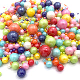 Weraru Edible Mixed Pearl Sugar Sprinkles Candy Mixing Size Baking Edible Cake Decorations Cupcake Toppers Cookie Decorating Celebrations Wedding