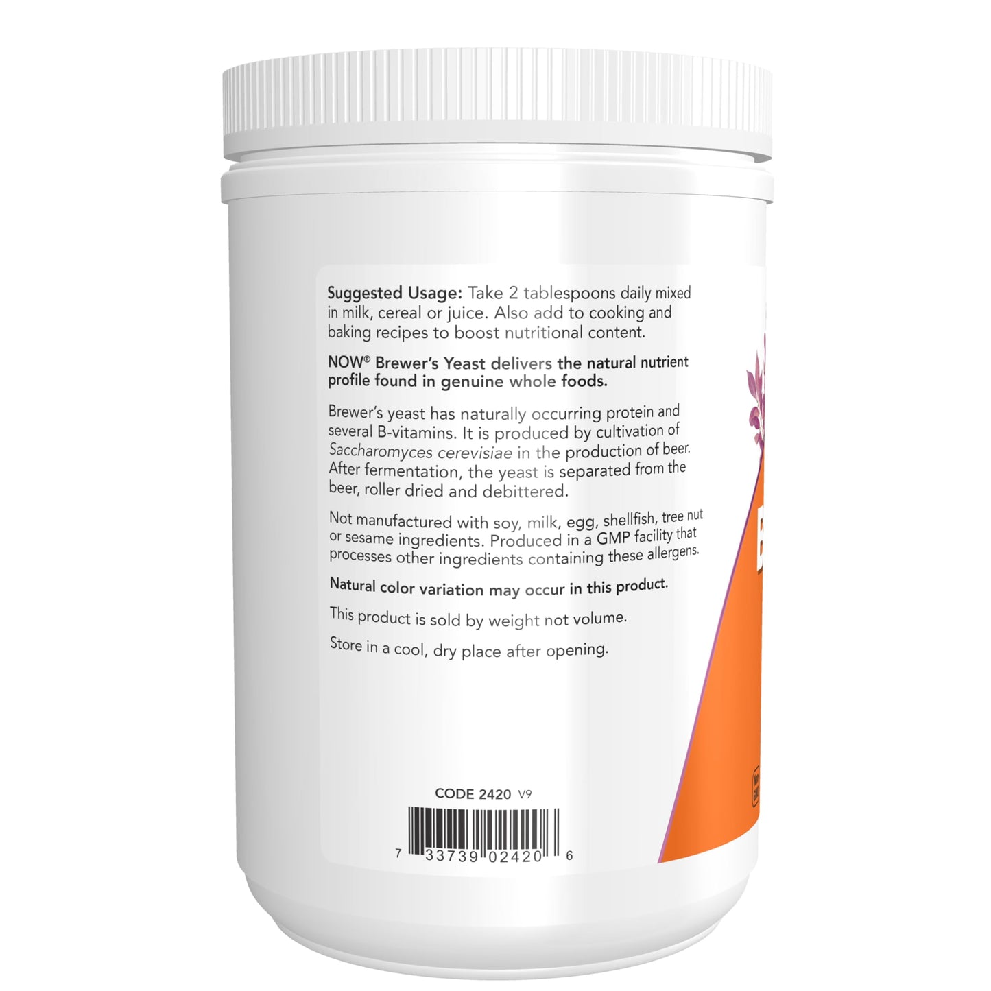 NOW Foods Supplements, Brewer's Yeast Powder with naturally occurring Protein and B-Vitamins, 1-Pound