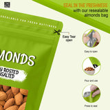 Oh! Nuts Almonds - Dry Roasted Unsalted Almonds - 2 lb - No Salt, No Oil All-Natural Protein - Packed in New York Zip-Seal Bag for Exceptional