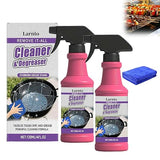 FKMEE Larnto Heavy Duty Grill Degreaser Spray, Fast-Acting BBQ Grill Cleaner and Degreaser, Multi Functional Grease Remover for Burnt Food, Oven