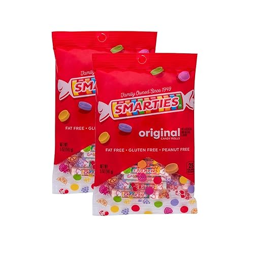 Smarties Candy Bulk Rolls Original Flavor - Gluten & Vegan Free - Classic Sweetness From Family Owned Company Since 1949, Peanut Free & Dairy Free