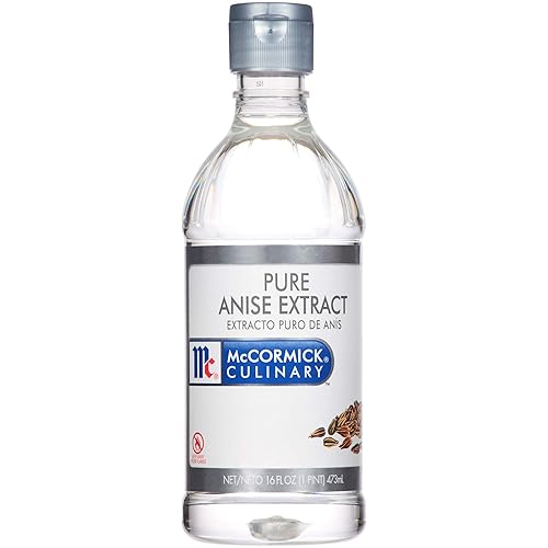 McCormick Culinary Pure Anise Extract, 16 fl oz - One 16 Fluid Ounce Bottle of Anise Extract for Baking, Subtle Licorice Flavor for Cookies, Cakes