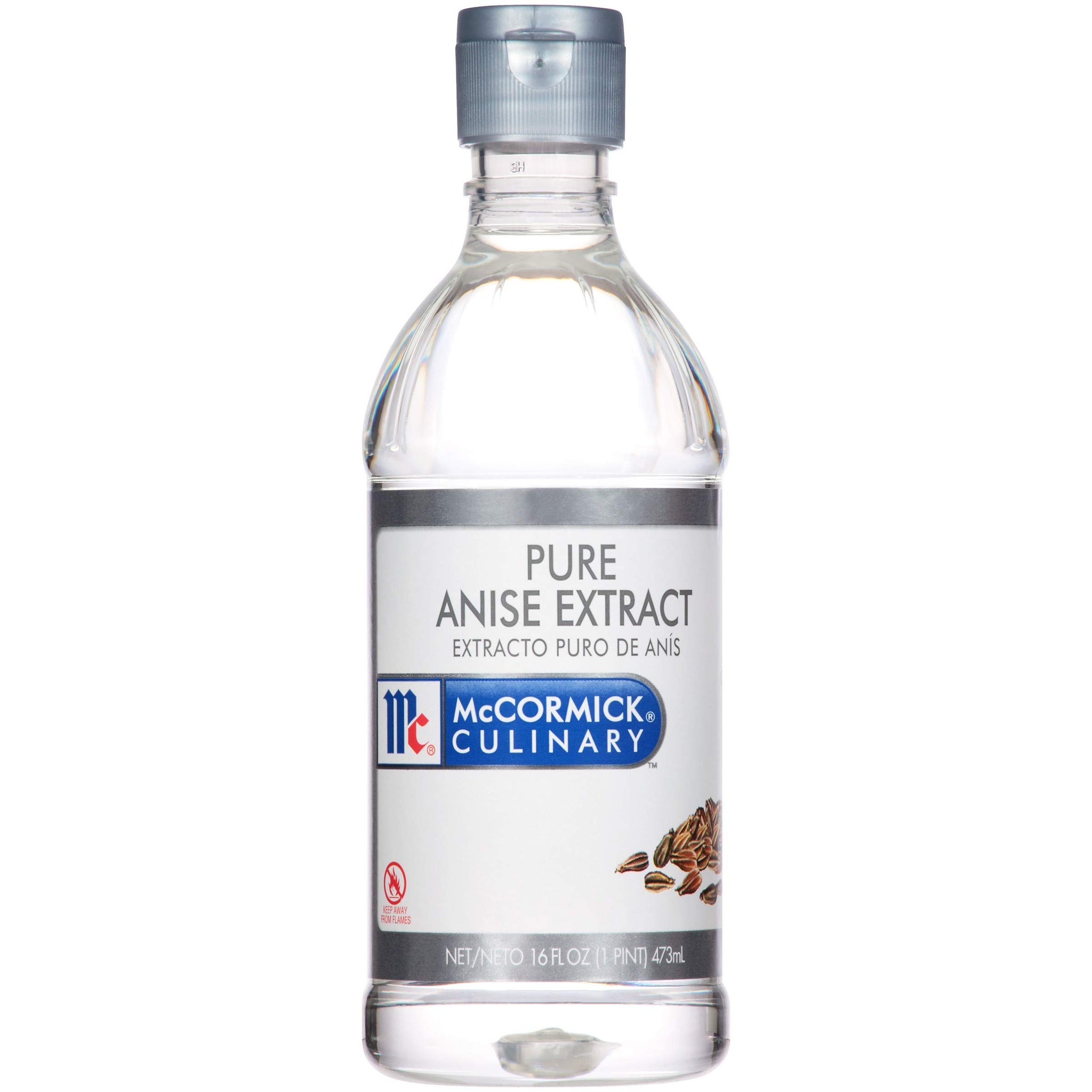 McCormick Culinary Pure Anise Extract, 16 fl oz - One 16 Fluid Ounce Bottle of Anise Extract for Baking, Subtle Licorice Flavor for Cookies, Cakes