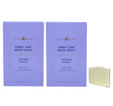 Bath & Body Works Lavender Vanilla Fabric Care Dryer Sheets - 2 Boxes (80 Sheets Total) - with a Natural Oats Sample Soap