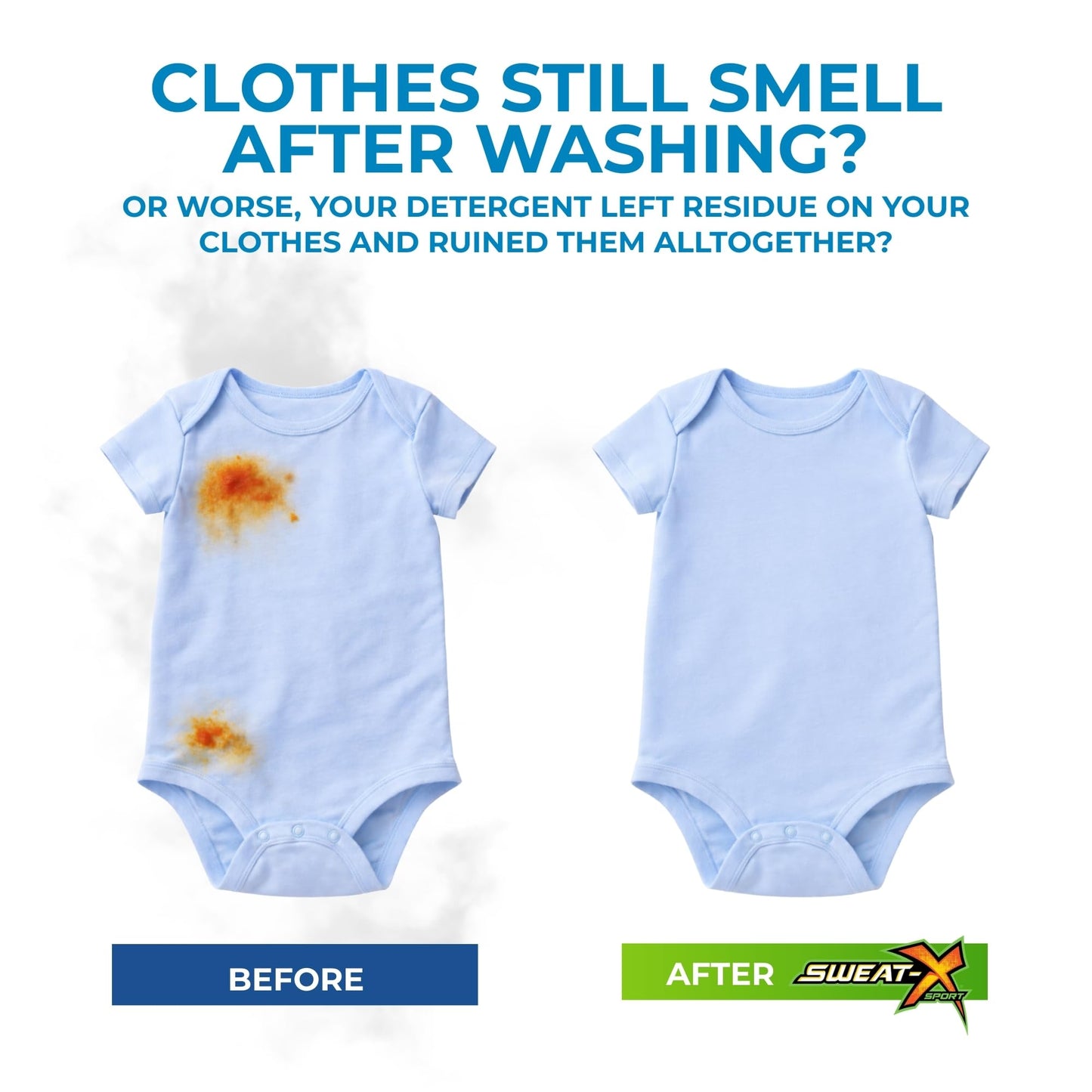 SWEAT X Free & Clear Laundry Detergent Liquid - Organic, Natural Non Toxic Laundry Detergent for Sensitive Skin - Gentle Washing Detergent