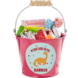 Personalization Universe Dino-Mite Personalized Mini Pink Treat Bucket