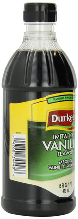 Durkee Vanilla Flavor Imitation, 16-Ounce Container (Pack of 6)
