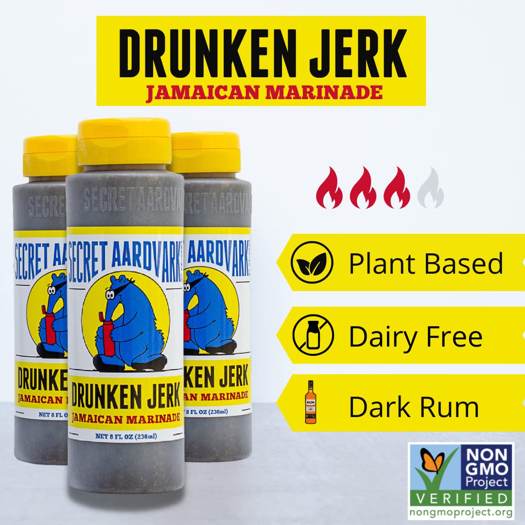 Secret Aardvark Drunken Jerk Jamaican Marinade, 8 FZ