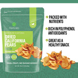 Herbaila Dried Pears No Sugar Added 16 oz. Dried Fancy Pears Fresh Fruit, Dehydrated California Grown Pears, Unsweetened Dried Pears. All Natural, Non