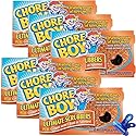 Chore Boy Heavy Duty Copper Scrubber for Pots and Pans 2 pk - Dish Scrub Pad & Cast Iron Cleaner - Scouring Pads - Steel Wool Alternative - 6 Pack