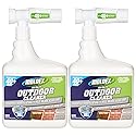 Moldex® Instant Outdoor Cleaner with Bleach, 64 oz Hose End Sprayer, 2 Pack, Fast Acting Outdoor Surface Cleaner for Siding, Decks, Fences