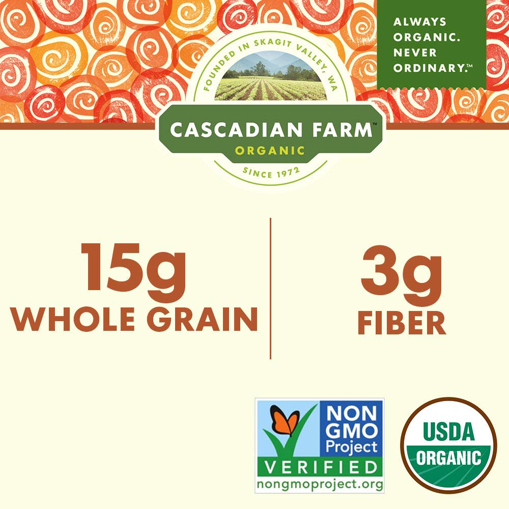 Cascadian Farm Organic Cereal, Cinnamon Crunch, Whole Grain Cereal, 9.2 oz