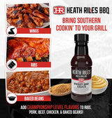 Heath Riles BBQ Sauces, Sweet BBQ Sauce, Pit Master Barbecue Sauce For Meat, Marinades, Dressings, 3 bottles,16 oz.