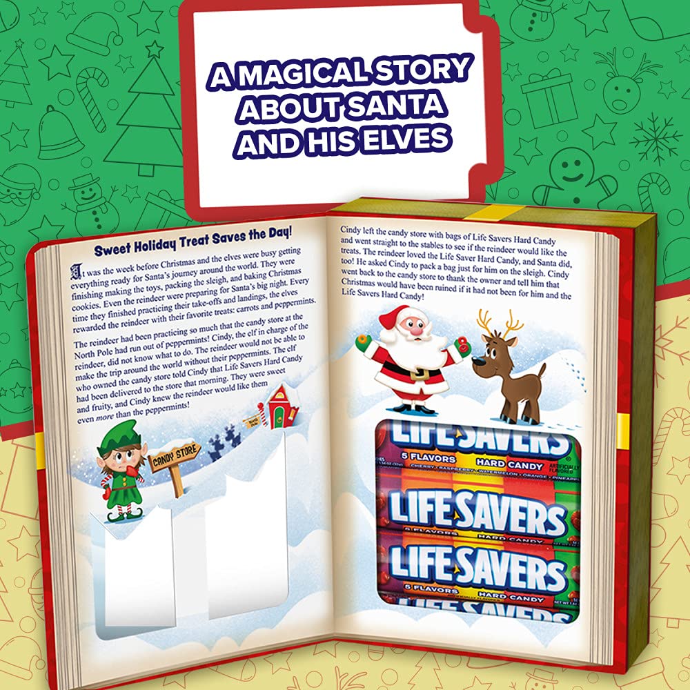 LIFE SAVERS 5 Flavors Christmas Sweet Storybook Gift Box (6 Rolls of Candies)