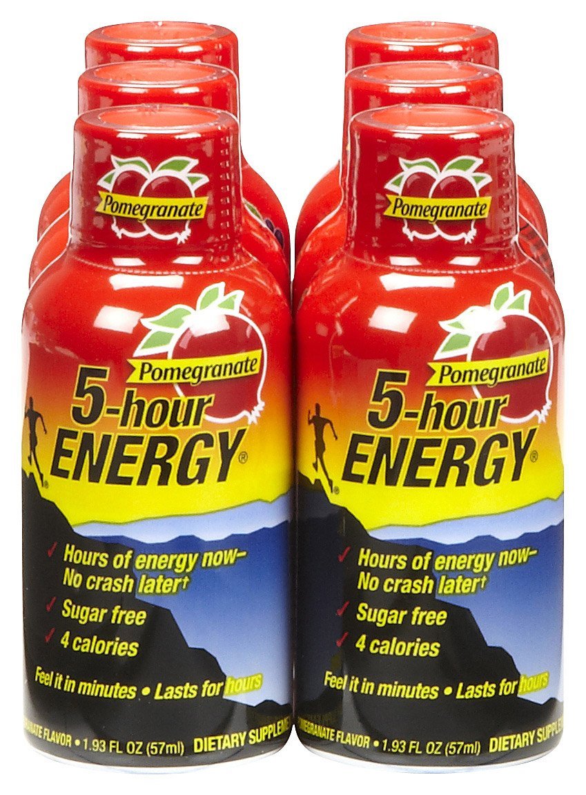 5 Hour Energy Drink Shot, Pomegranate, 6 Count