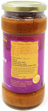 Rani Chili Chicken Curry Vegan Simmer Sauce (Ginger, Garlic, Tomatoes & Spices) 14oz (400g) Glass Jar ~ Easy to Use | Vegan | No Colors | All Natural