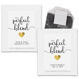 Best Day Ever Spot Tea Party Favors, Gold Heart Personalized Tea Bags, Bridal Shower Tea Bag Favors, Tea Wedding Favor, Tea Favors, Bridal Shower