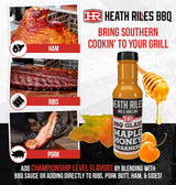 Heath Riles BBQ Maple Honey Habanero BBQ Glaze - Bold Rib Glaze with Maple, Honey & Heat, Great on Pork, Ribs or Ham - 80+ BBQ Championships, 12 oz