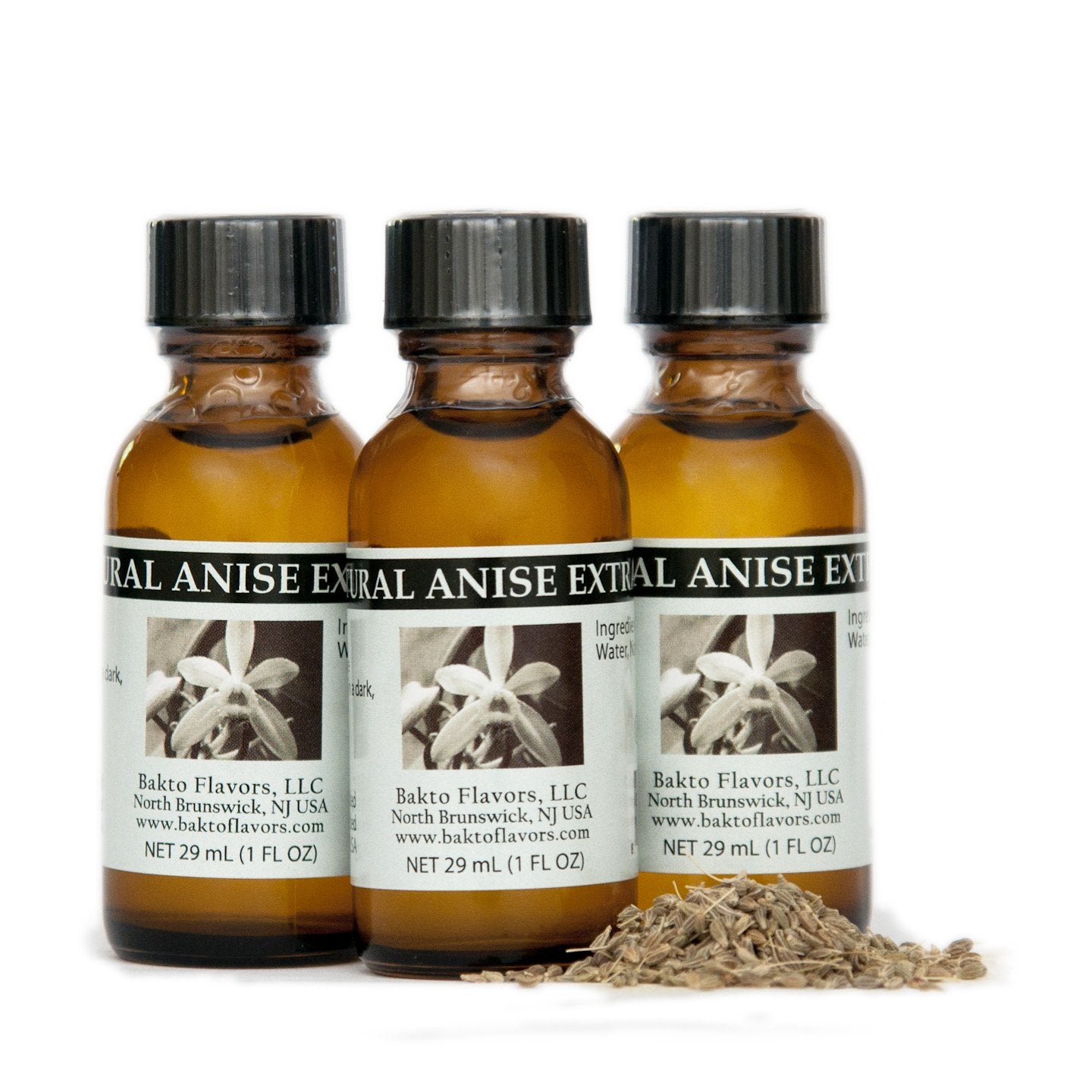 Bakto Flavors Natural Anise Extract (1 FL OZ) Pack of 3