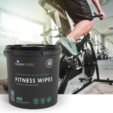 Wipex Gym Equipment Wipes Bundle - EWG Verified - Get 1600 Wipes with (2) Lemongrass & Eucalyptus Buckets & (2) Refill Rolls, Plant-Based Fitness