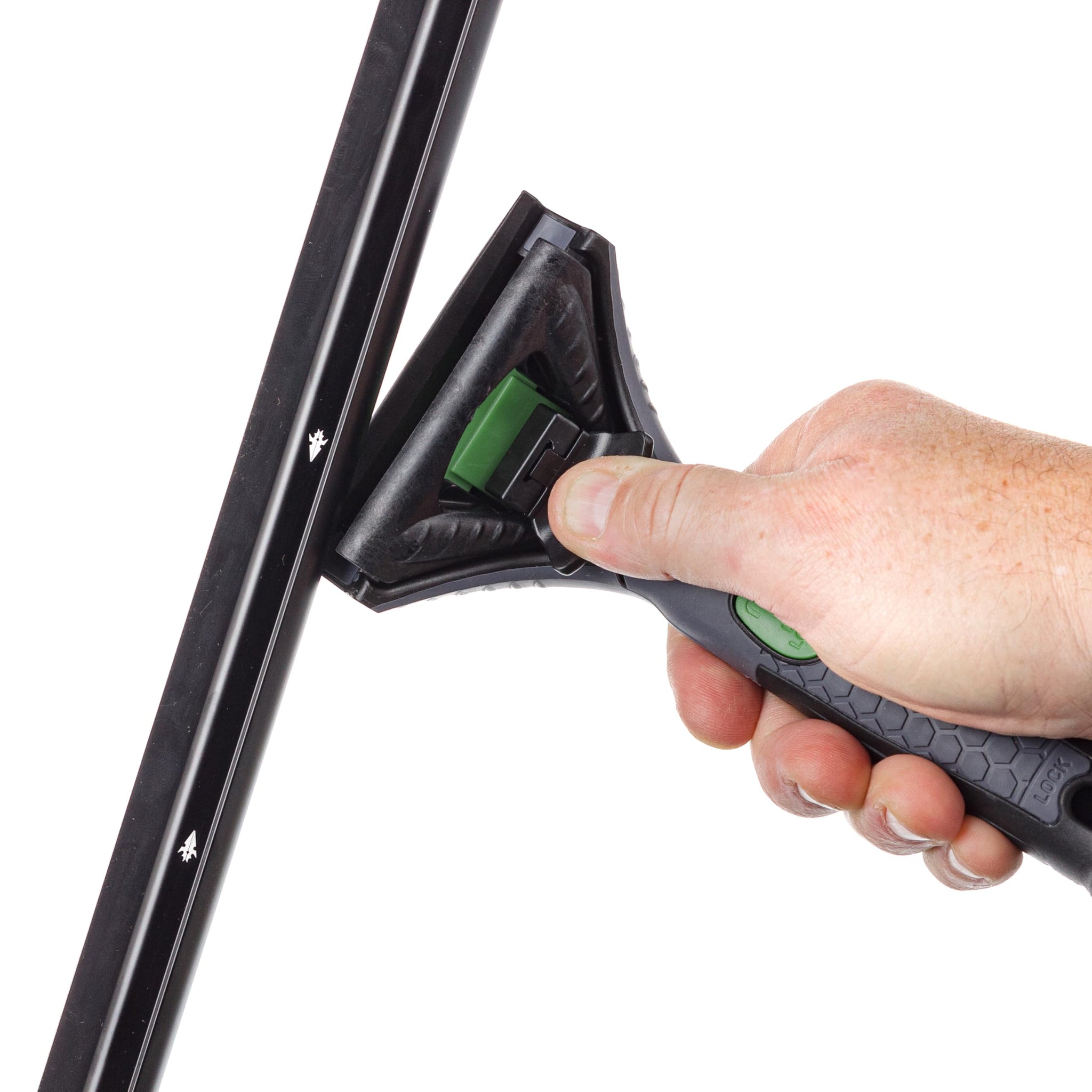 Unger Commercial Ergotec Ninja Squeegee with Channel and Rubber (Case of 5) - Professional Grade, Lightweight, Durable 18'' Squeegee for Window